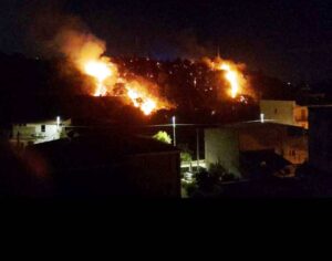 incendio notte