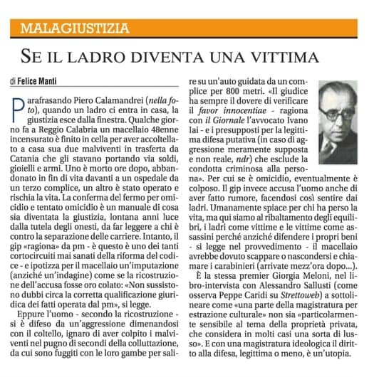 malagiustizia felice manti