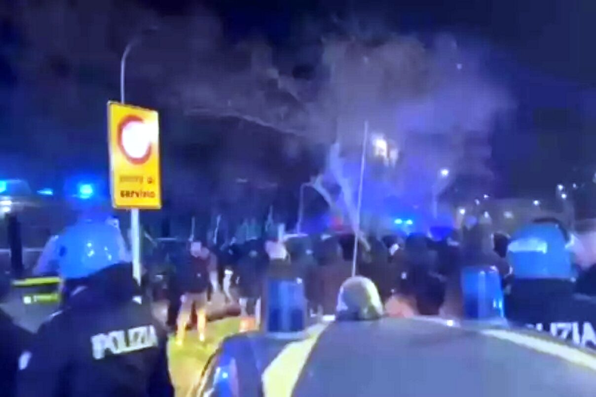 tafferugli partita polizia