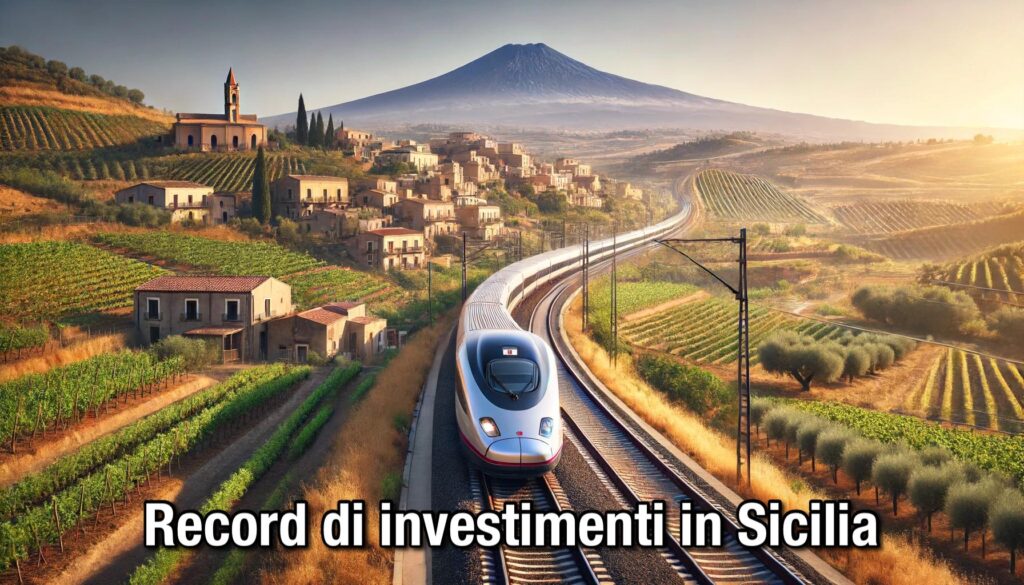 treno alta velocità record investimenti sicilia