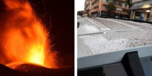 Etna erutta, piove cenere