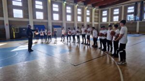 Gaetano Gebbia con studenti Liceo Volta