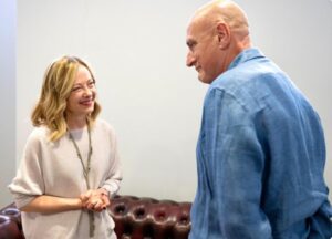 Giorgia Meloni e Chico Forti