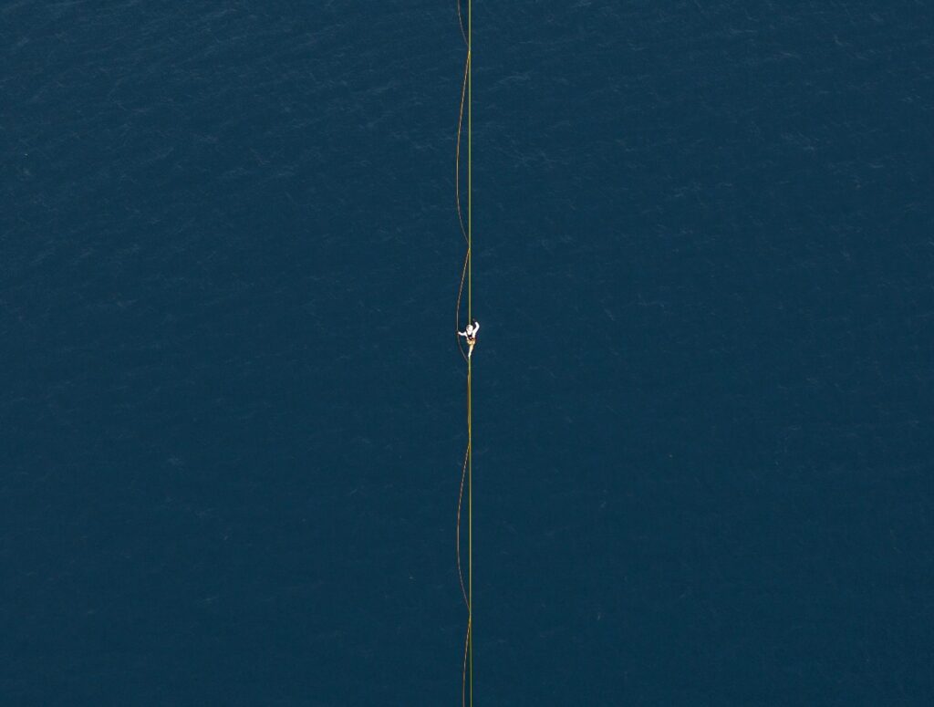 Jaan Roose traversata Stretto di Messina