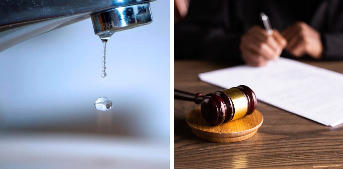 Rubinetto senz’acqua e tribunale