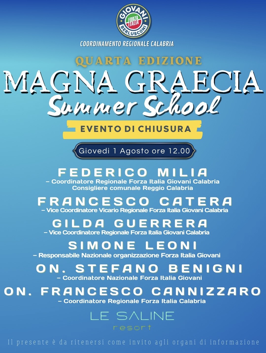 Summer School di Forza Italia