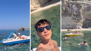 Ultimo canta coi fan a Tropea