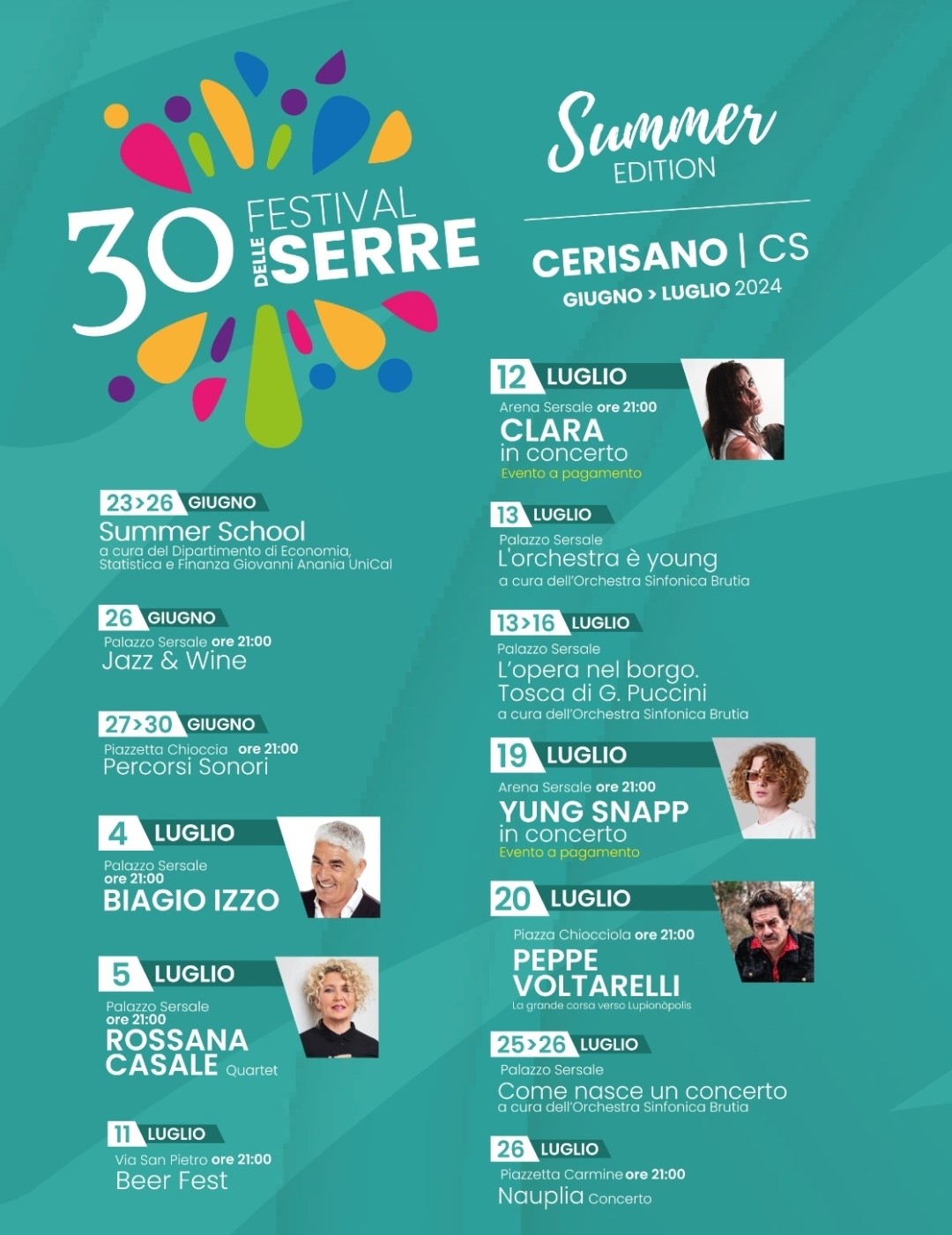 locandina festival delle serre cerisano