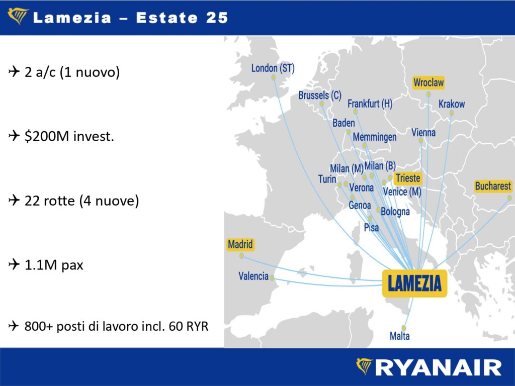nuovi voli ryanair lamezia estate