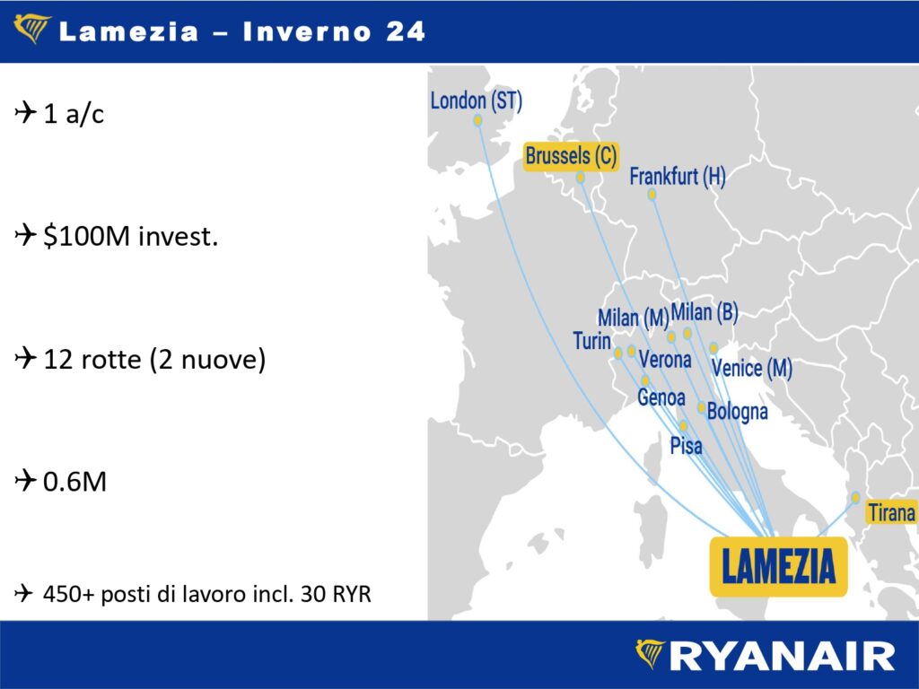 nuovi voli ryanair lamezia inverno