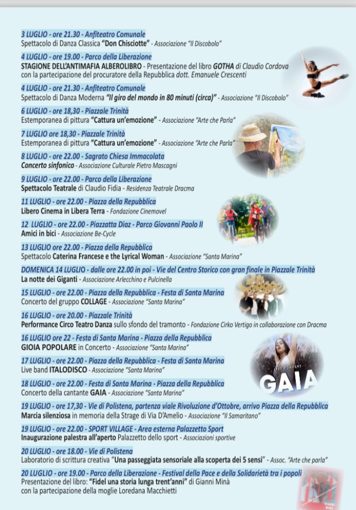 estate polistena programma