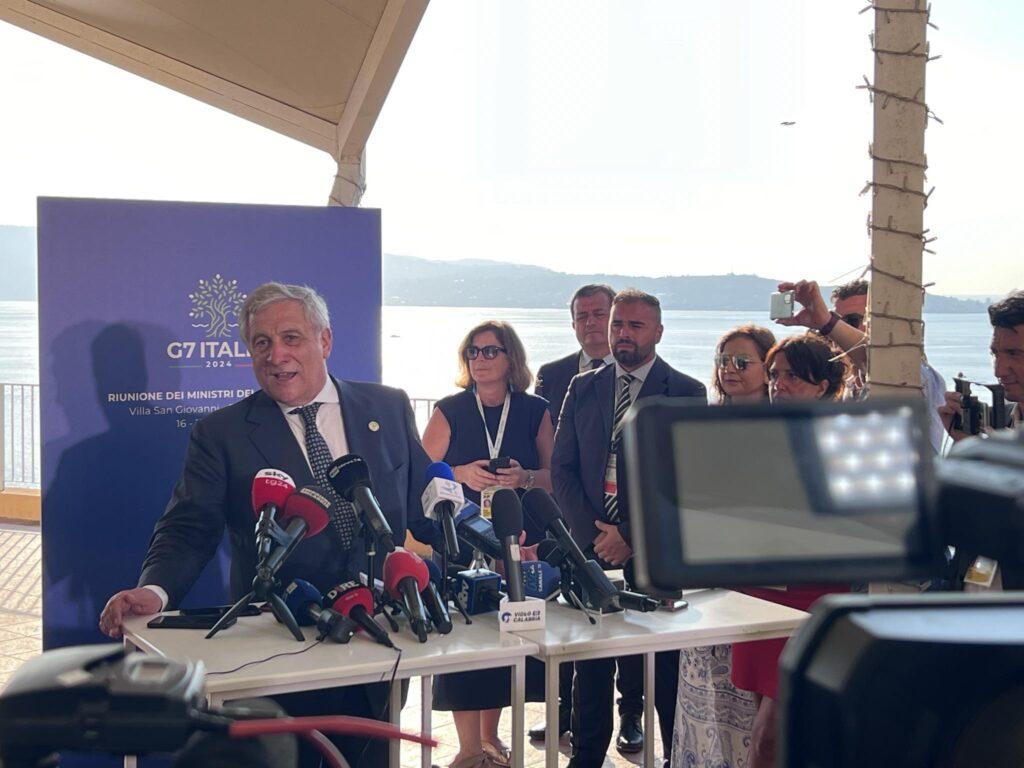tajani g7 reggio calabria