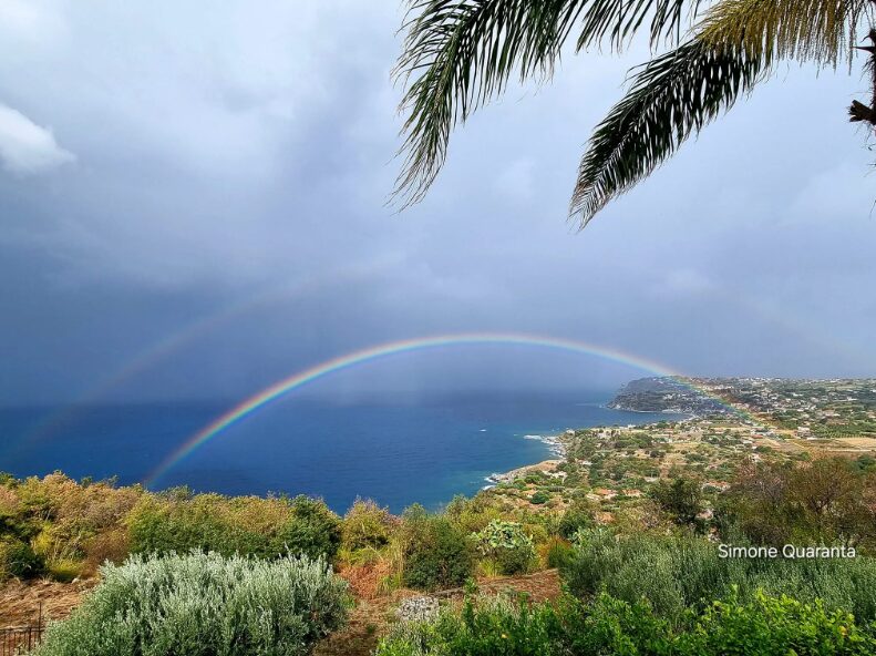 Maltempo Capo Vaticano Arcobaleno