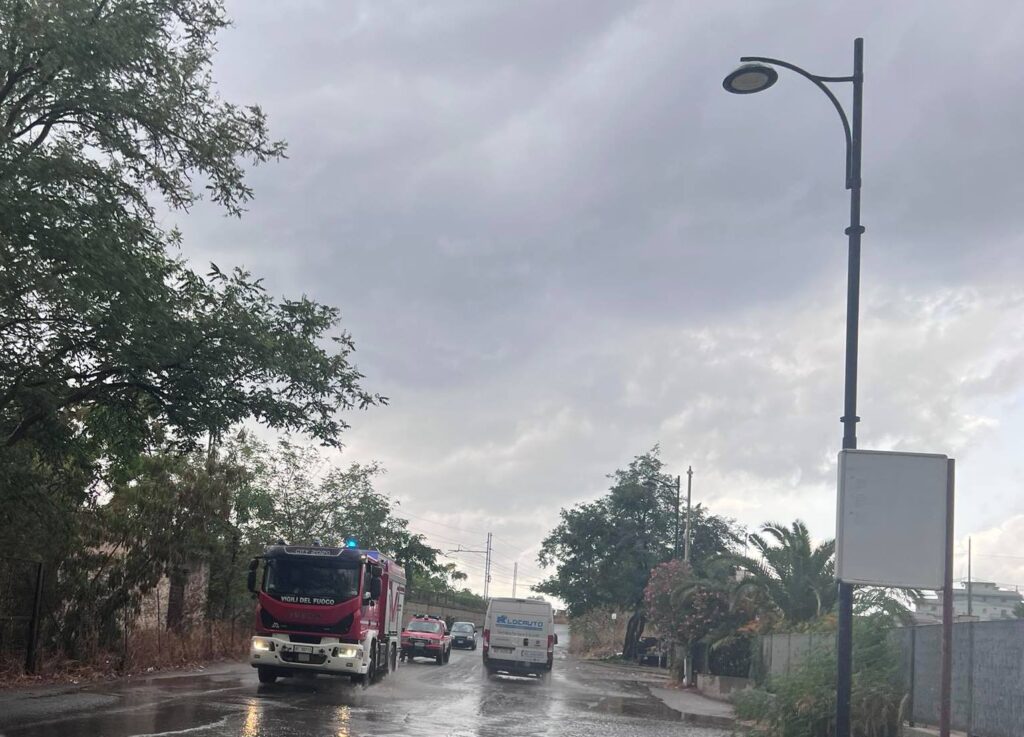 Pioggia zona nord Reggio Calabria