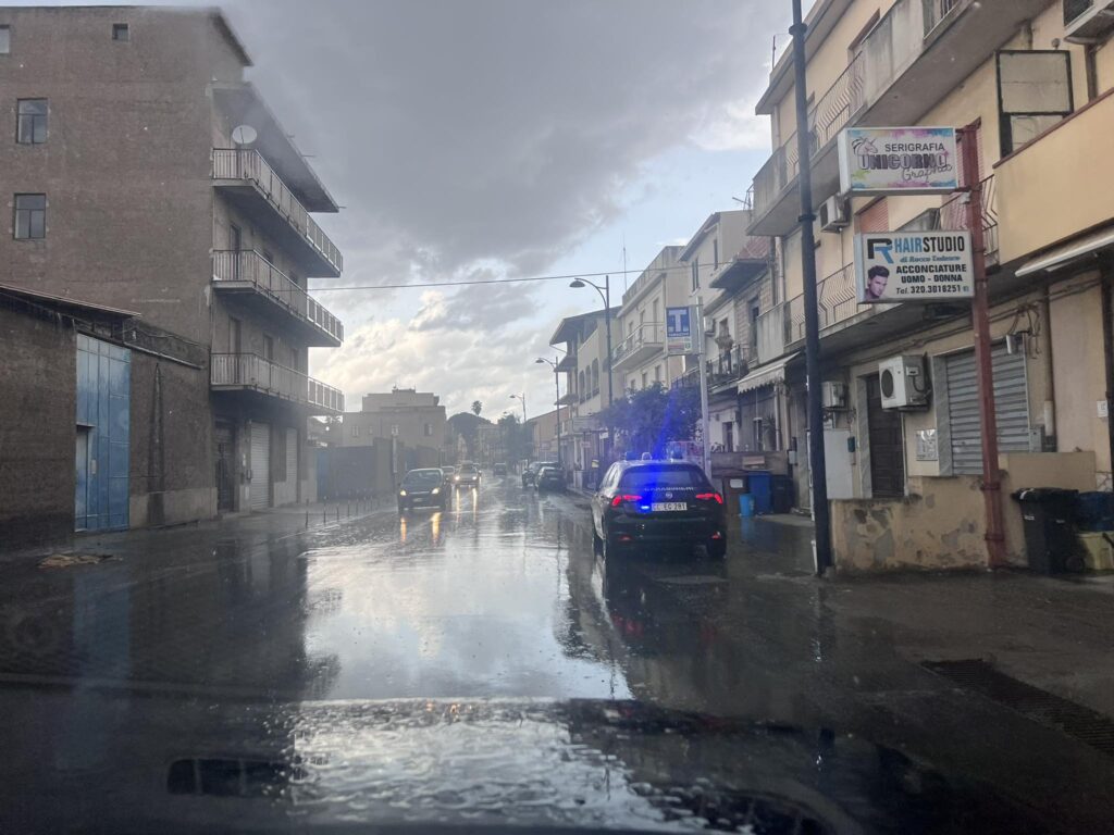 Pioggia zona nord Reggio Calabria