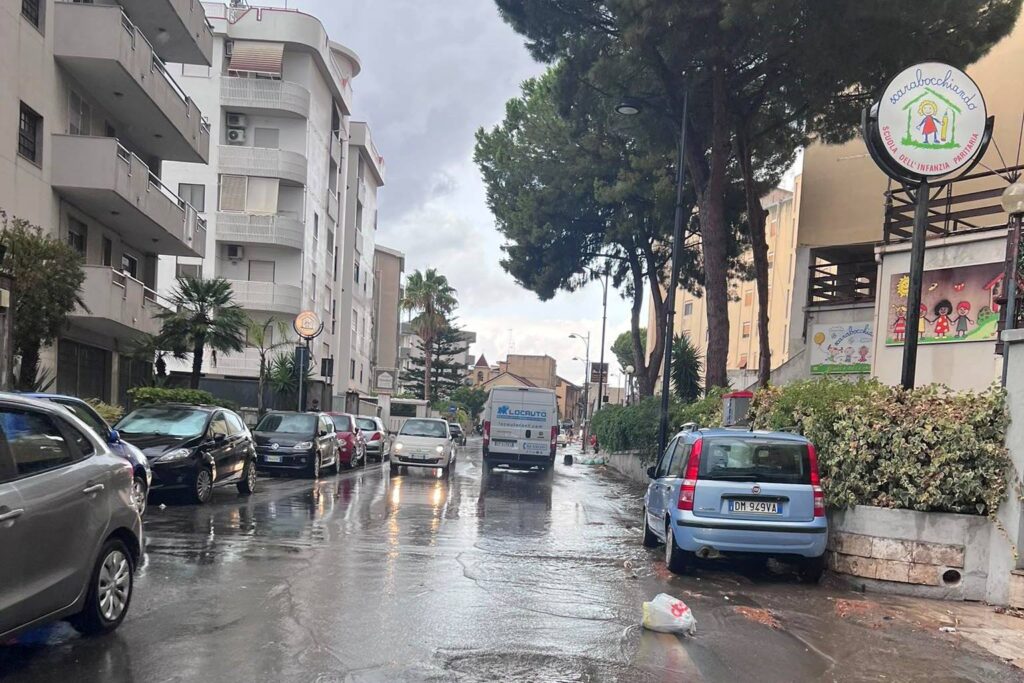 Pioggia zona nord Reggio Calabria