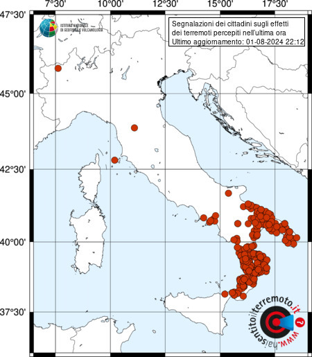 terremoto calabria oggi