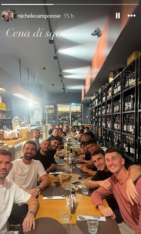 Cena di squadra Cosenza