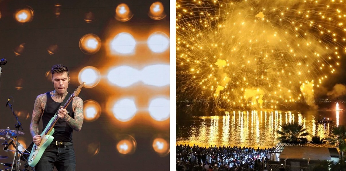 Fedez e fuochi d’artificio