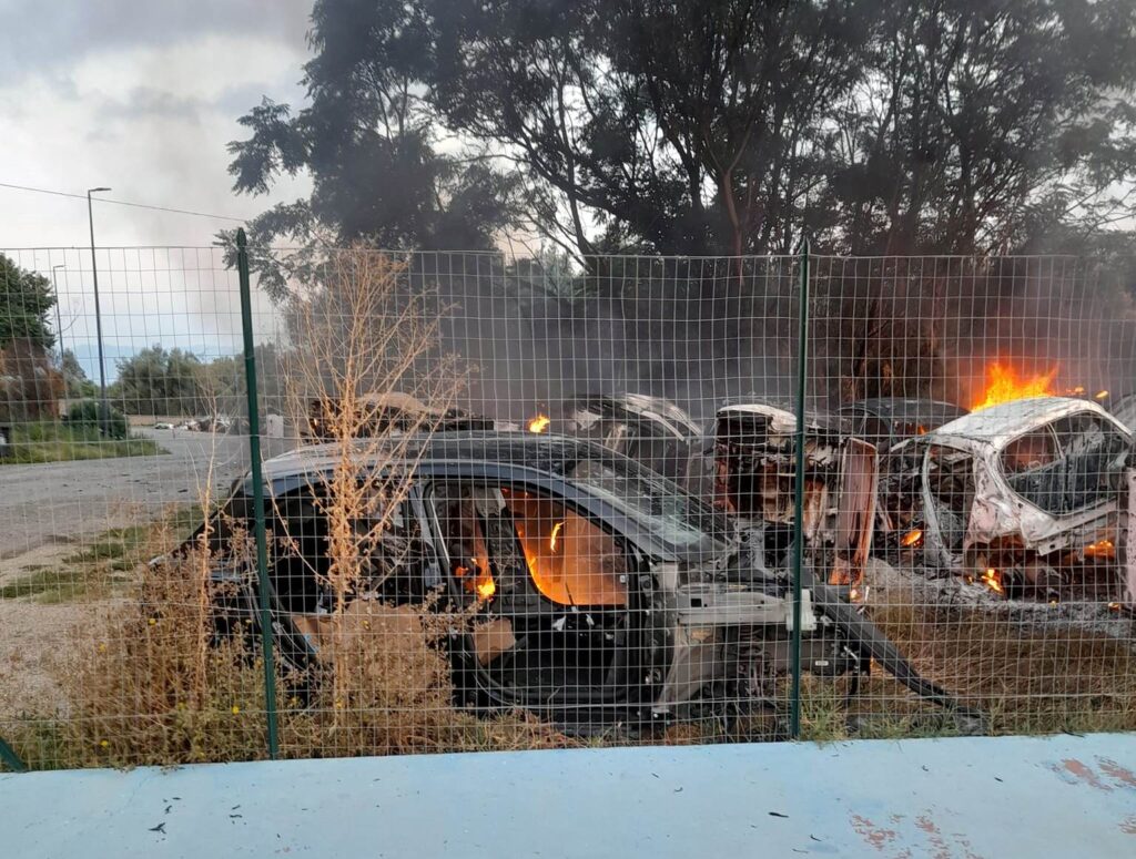 Incendio auto Arghillà