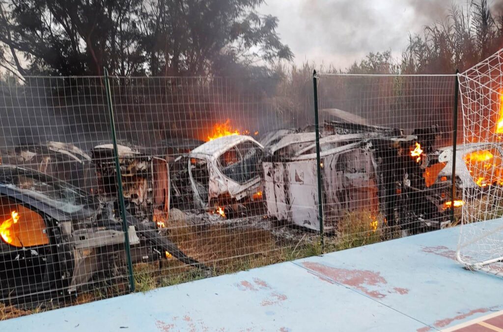Incendio auto Arghillà