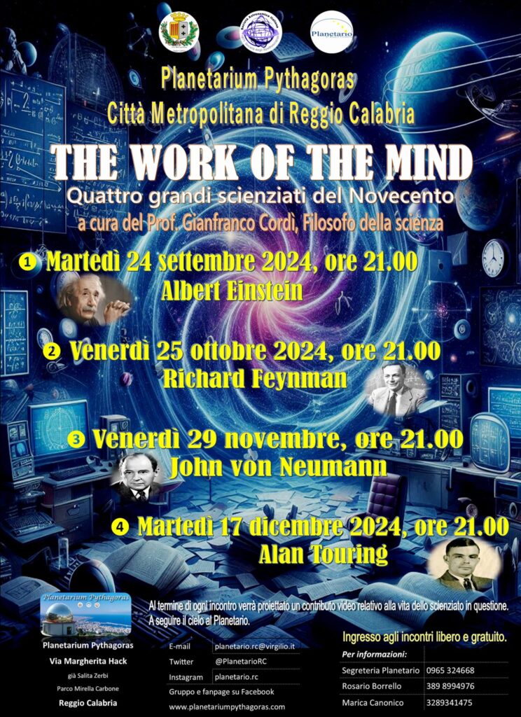 Incontro dedicato a 4 scienziati