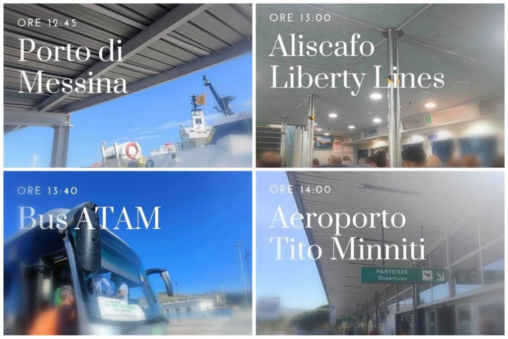 Da Messina all'aeroporto di Reggio Calabria in 1 ora