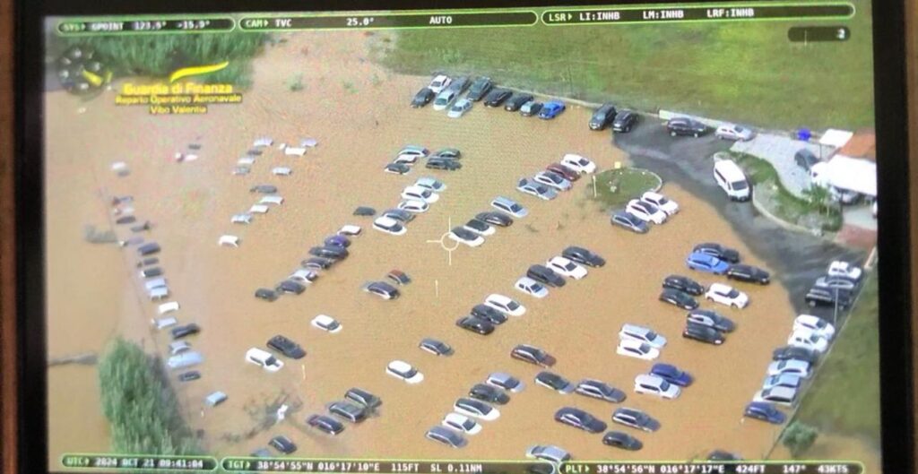 Macchine alluvione Lamezia Terme