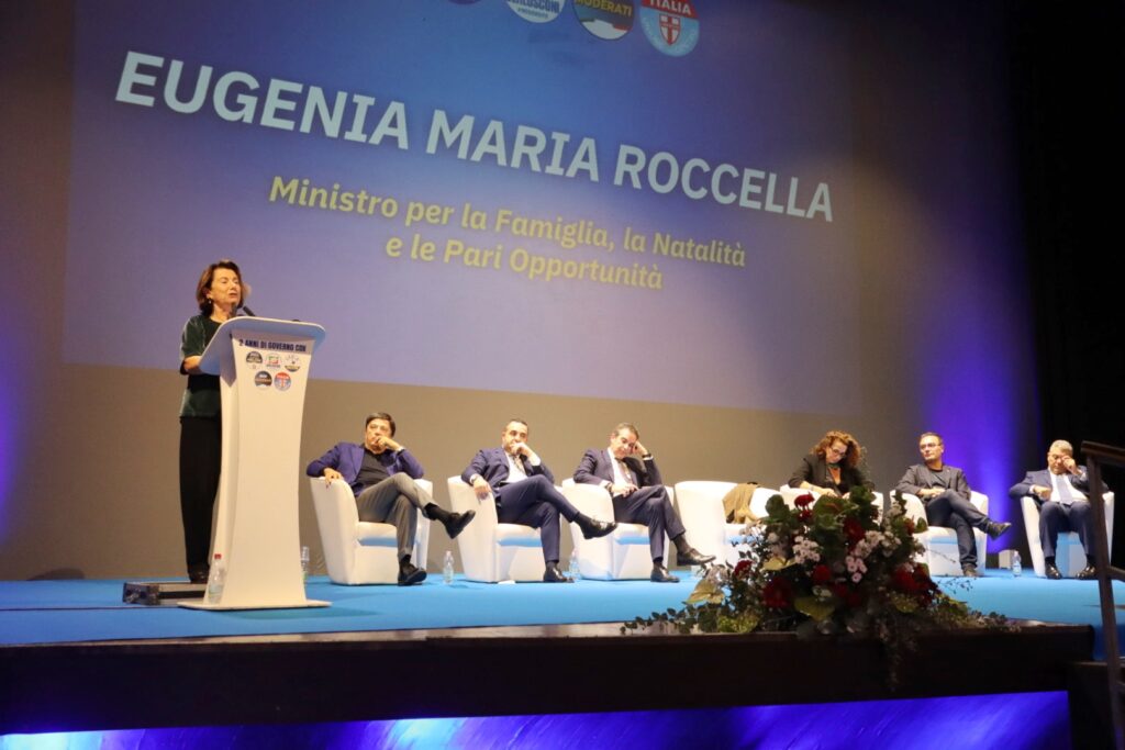 Ministro Roccella evento Centro Destra al Cilea di Reggio Calabria