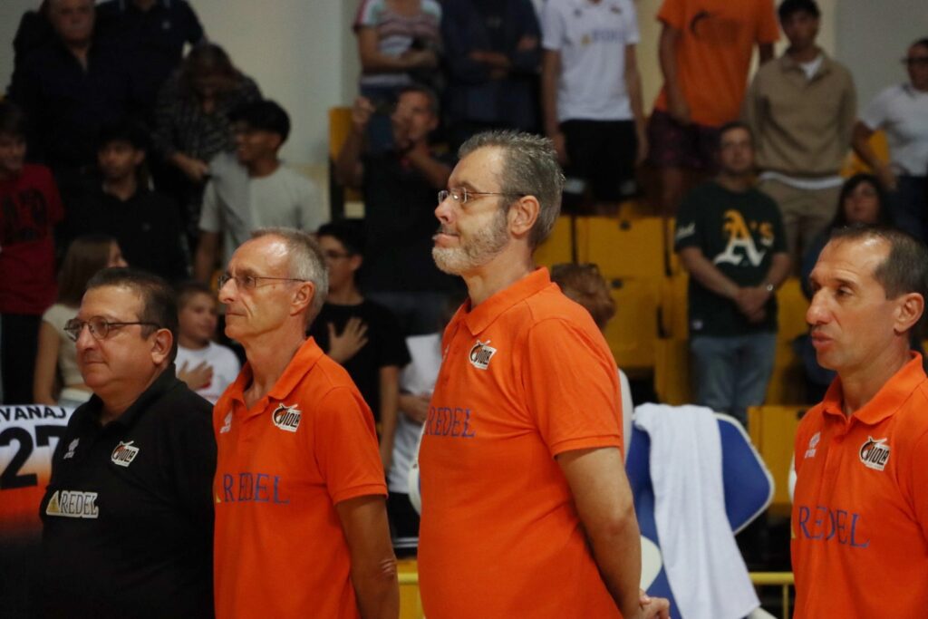 Coach Cadeo, Coach Scarpa, Coach D'Agostino e Mimmo Porcino