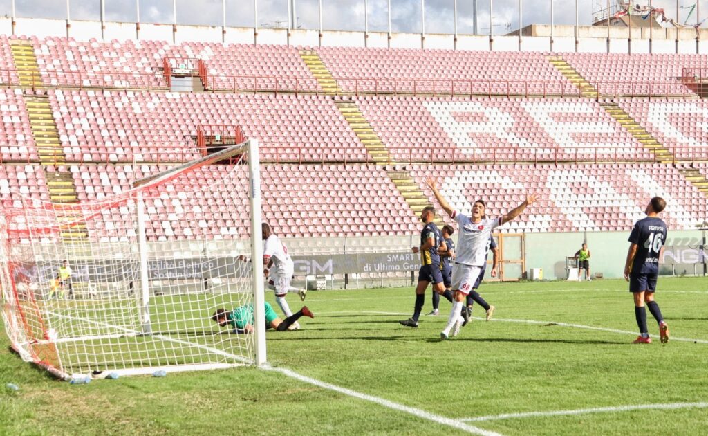 Reggina-Licata gol dall'oglio