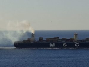 nave msc inquinamento stretto