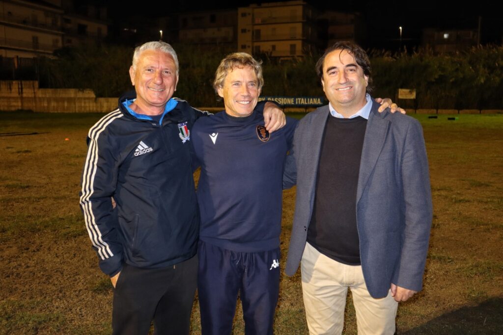 Diego Dominguez al campo di San Cristoforo per allenare il C.A.S. Rugby Reggio Calabria