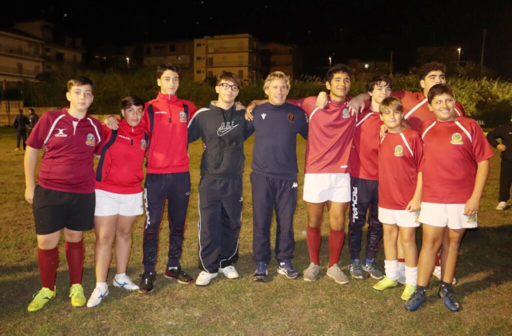 Diego Dominguez al campo di San Cristoforo per allenare il C.A.S. Rugby Reggio Calabria