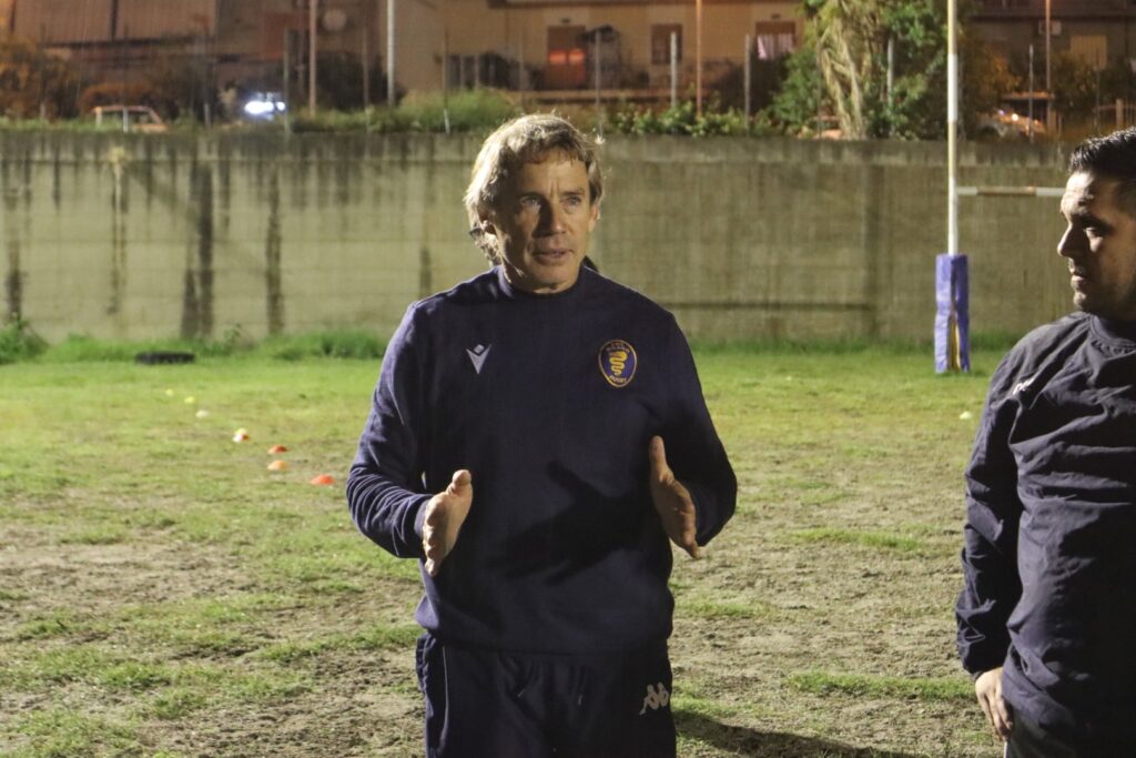 Diego Dominguez al campo di San Cristoforo per allenare il C.A.S. Rugby Reggio Calabria