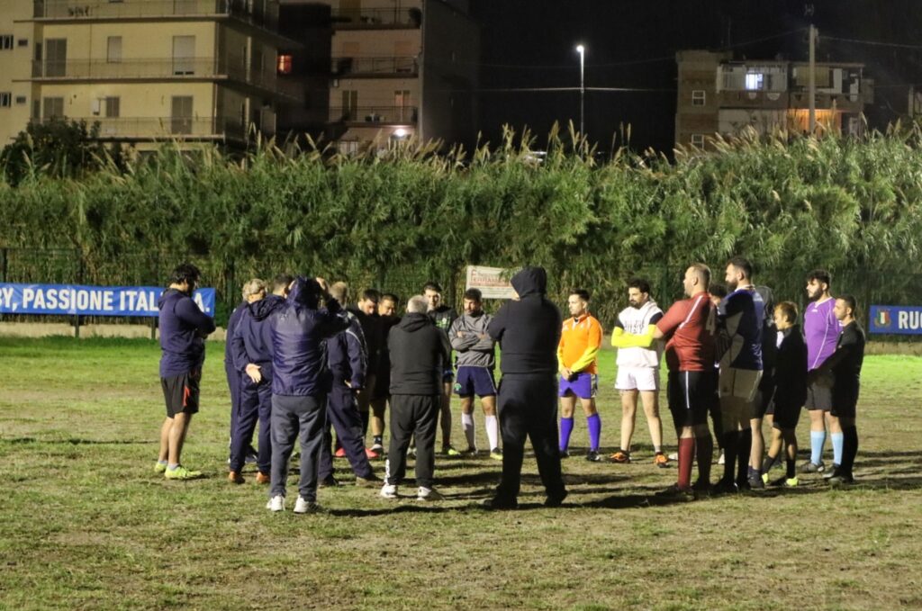Diego Dominguez al campo di San Cristoforo per allenare il C.A.S. Rugby Reggio Calabria