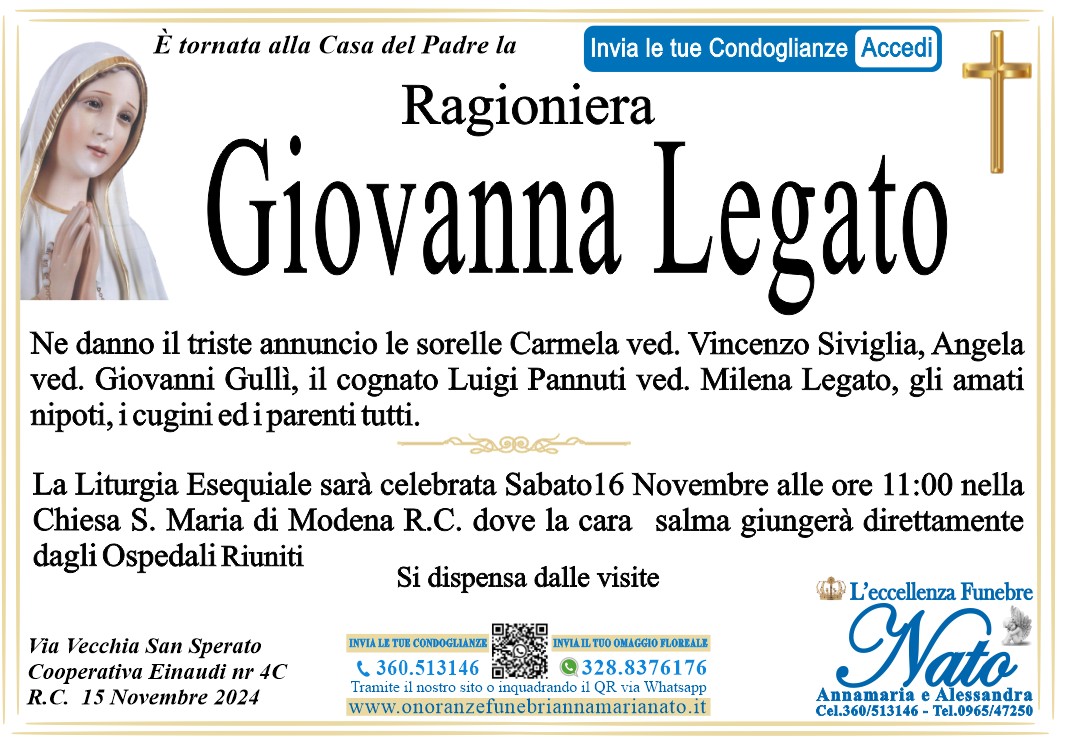 LEGATO GIOVANNA