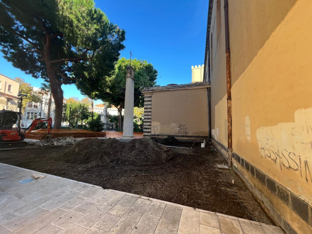 Lavori luogo commemorativo Terremoto 1908