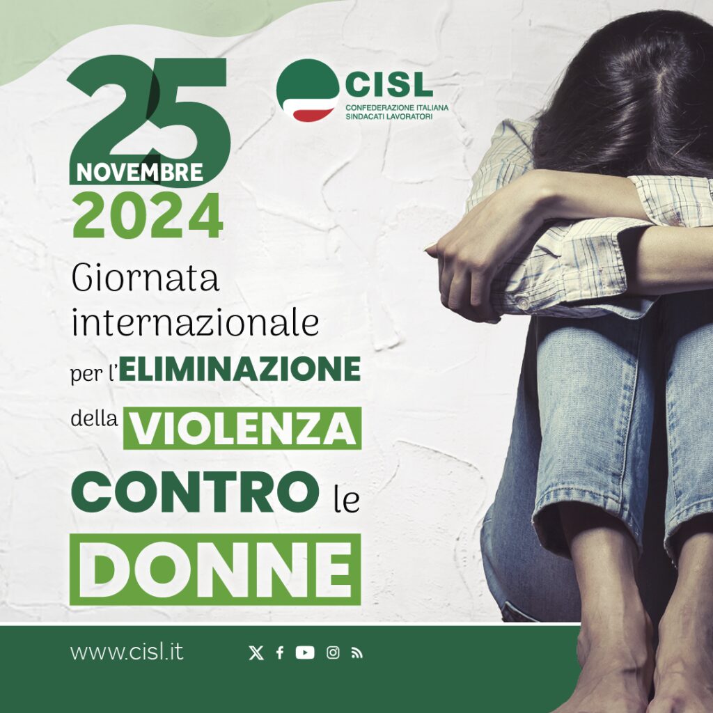 Manifesto CISL giornata violenza contro le donne