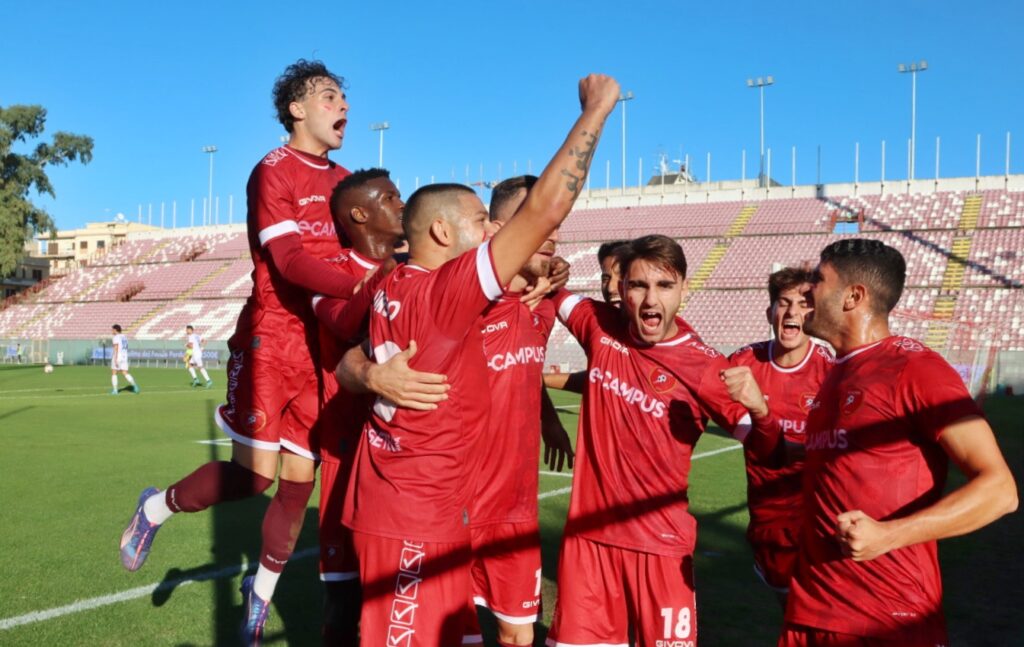 Reggina-Pompei esultanza