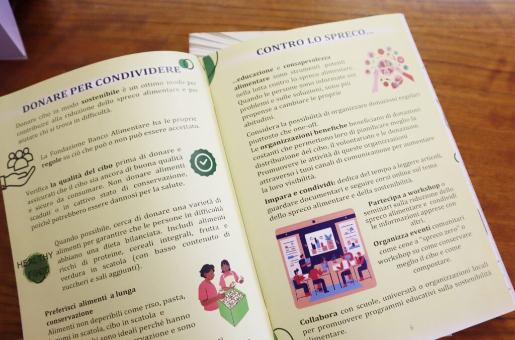 Università Agraria Accordo Banco Alimentare e Opuscolo Food Hero