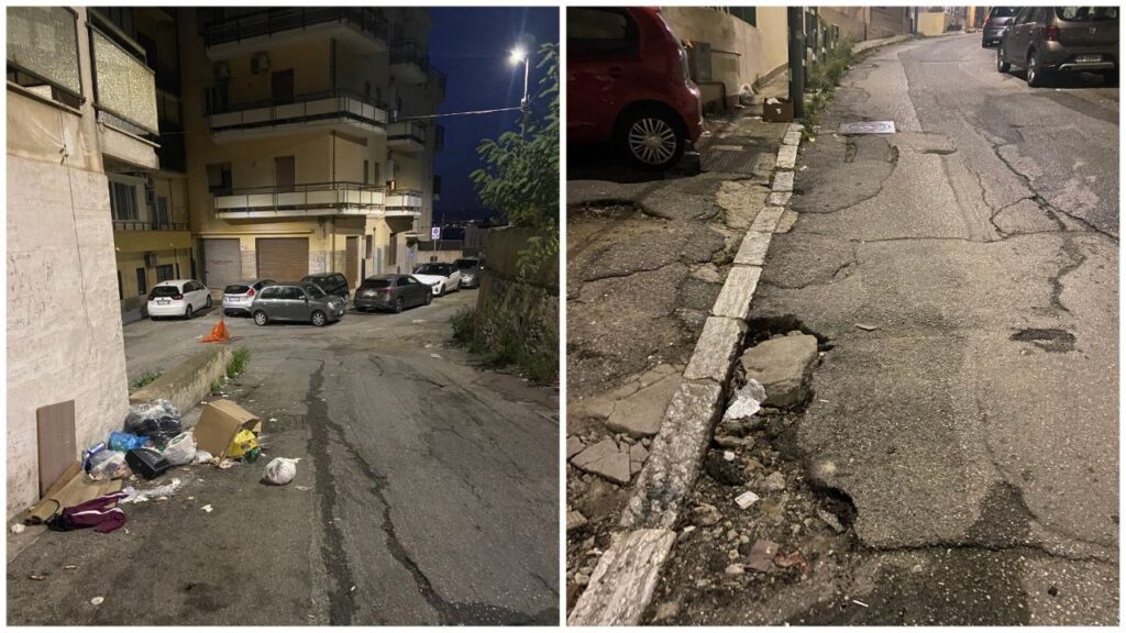 Via Villini Svizzeri spazzatura e degrado