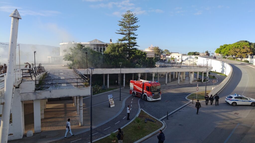 incendio torre nervi lido comunale