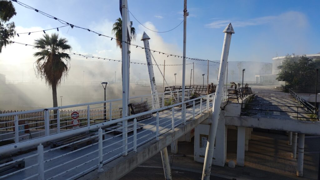 incendio torre nervi lido comunale