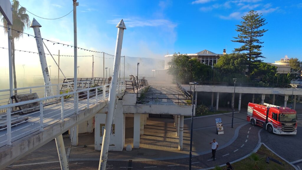incendio torre nervi lido comunale