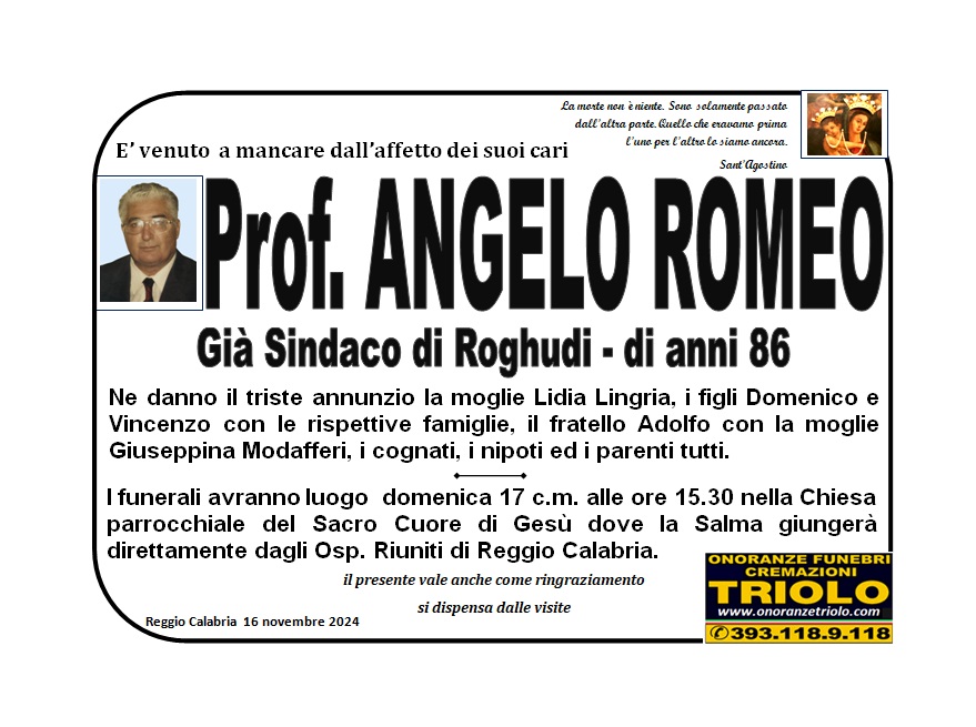 necrologio romeo