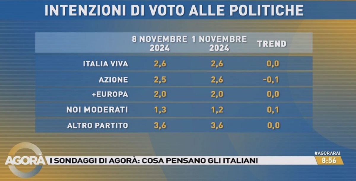 sondaggi politici 2024