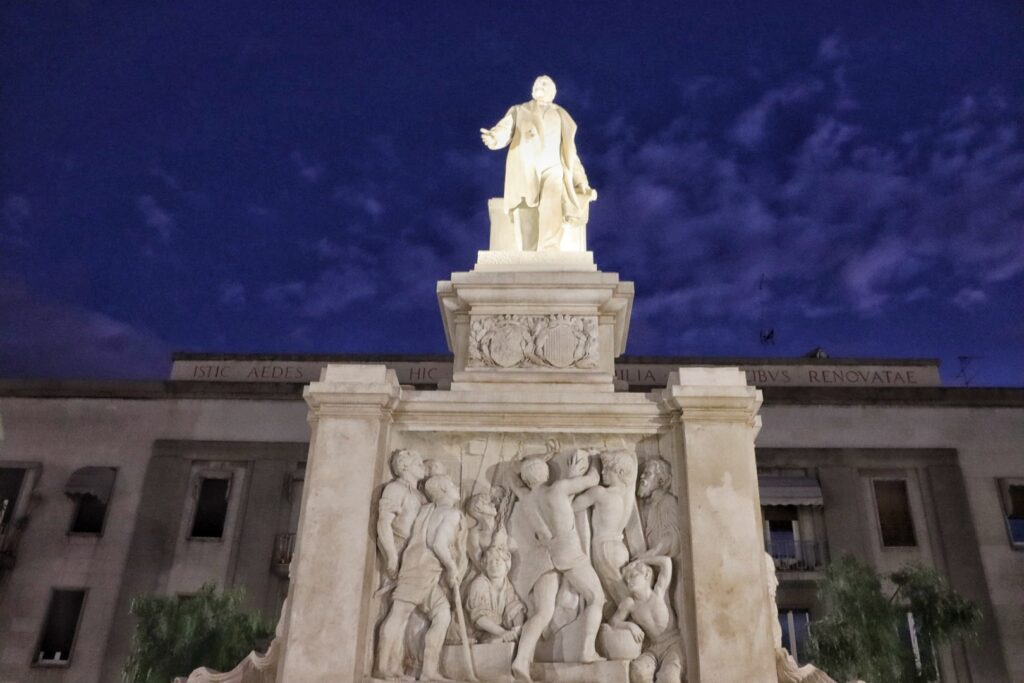 tramonto 29 novembre piazza de nava
