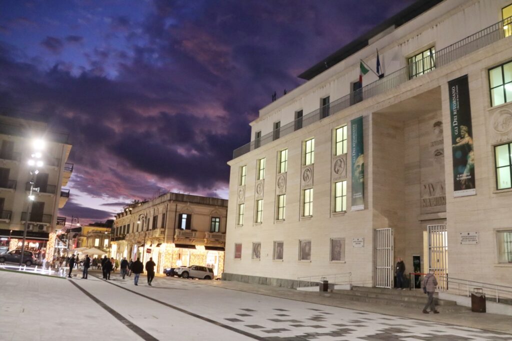 tramonto 29 novembre piazza de nava