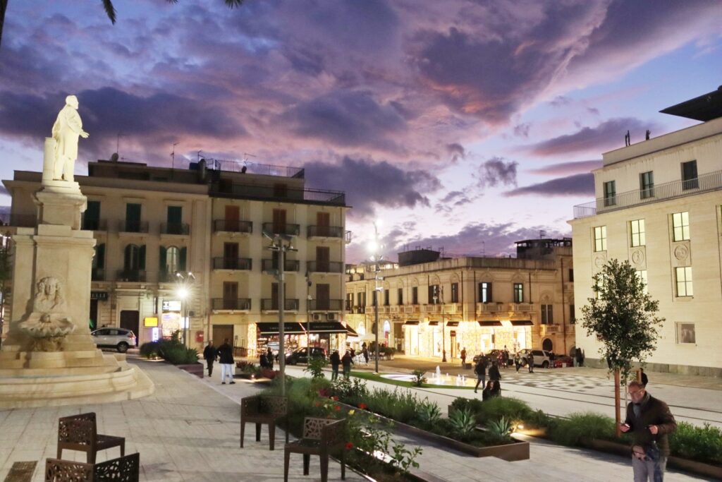 tramonto 29 novembre piazza de nava